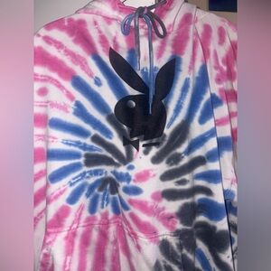 Tie-dye Playboy Bunny hoodie